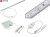 Lampa Liniowa LED IP67 100cm 16W 180st 14x SMD3030 Biały Zimny 10000K z zasilaczem 230V