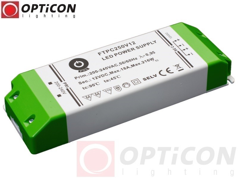 Zasilacz LED POS FTPC-250-12V 12V DC 216W 18A IP20