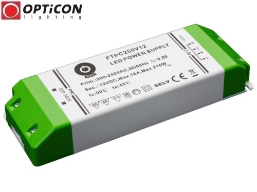 Zasilacz LED POS FTPC-250-12V 12V DC 216W 18A IP20