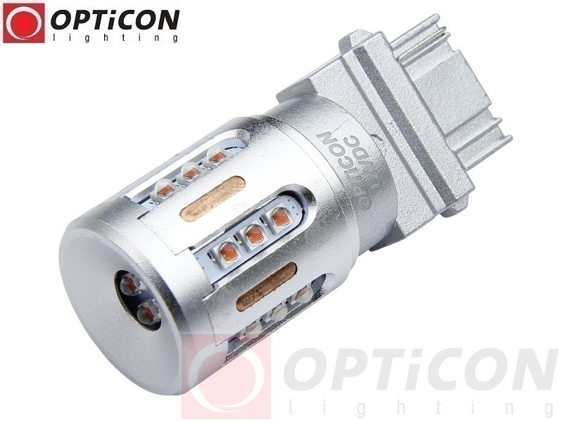 Żarówka Led P27W 3156 12V 22x HP CREE Pomarańczowy OPTICON PREMIUM