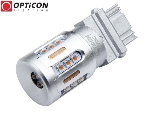 Żarówka Led P27W 3156 12V 22x HP CREE Pomarańczowy OPTICON PREMIUM