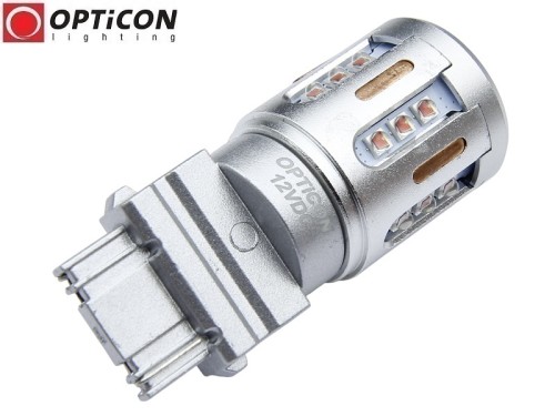 Żarówka Led P27W 3156 12V 22x HP CREE Pomarańczowy OPTICON PREMIUM