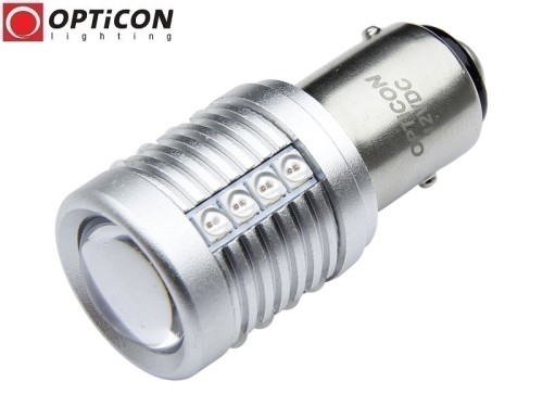 Żarówka Led P21/5W Bay15d 12V 20x SMD 3030 Czerwony CANBUS OPTICON PREMIUM