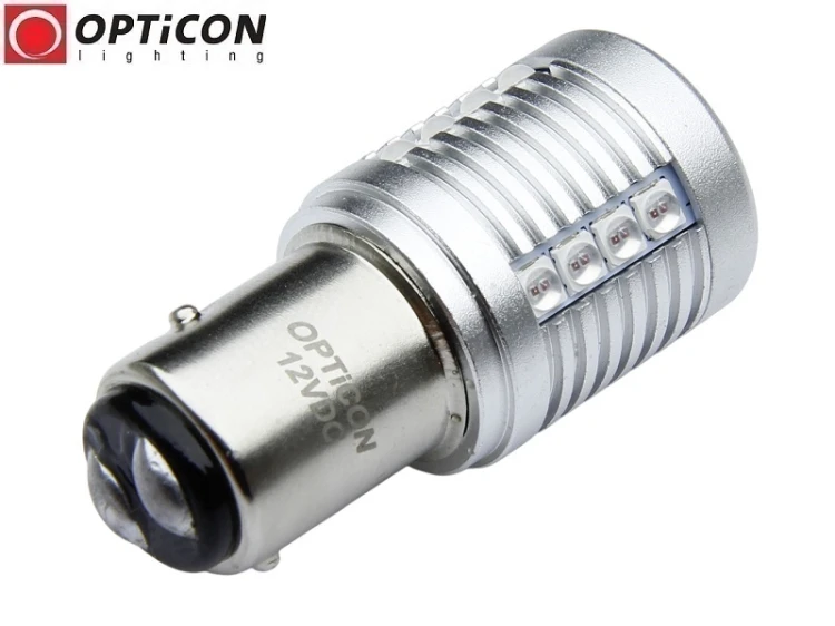 Żarówka Led P21/5W Bay15d 12V 20x SMD 3030 Czerwony CANBUS OPTICON PREMIUM
