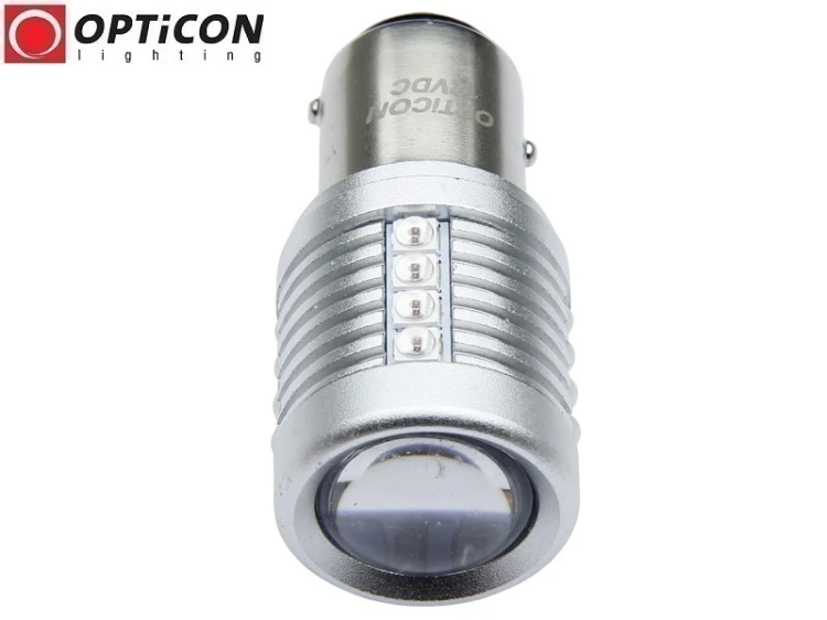 Żarówka Led P21/5W Bay15d 12V 20x SMD 3030 Czerwony CANBUS OPTICON PREMIUM