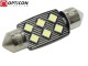 Żarówka Led C5W 36mm 12V DC 6x SMD 3030 Biały Neutralny 4500K CANBUS OPTICON