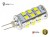 Żarówka G4 LED 2,5W 27x SMD 2835 10-30V DC Biały Zimny 6000K 12V 24V Opticon Premium