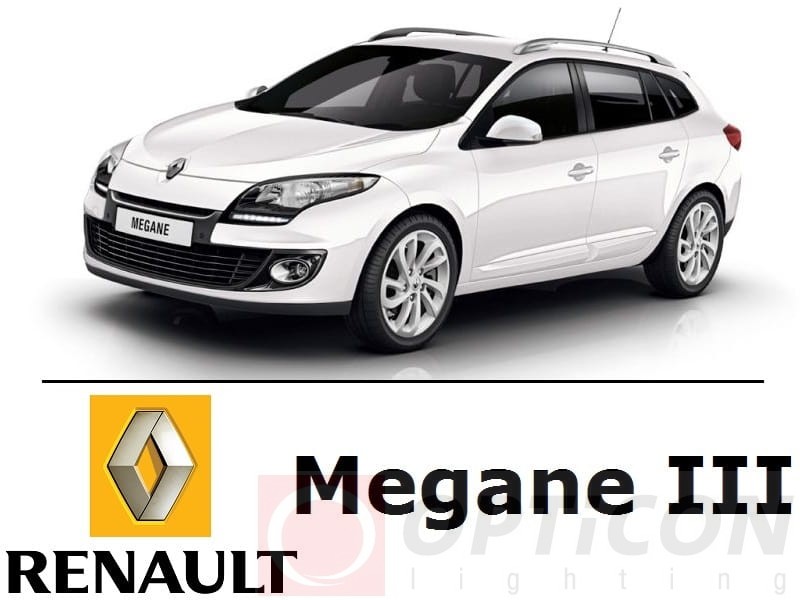 Renault Megane III Grandtour - Zestaw oświetlenie kabiny LED Premium 6000K - 12 żarówek