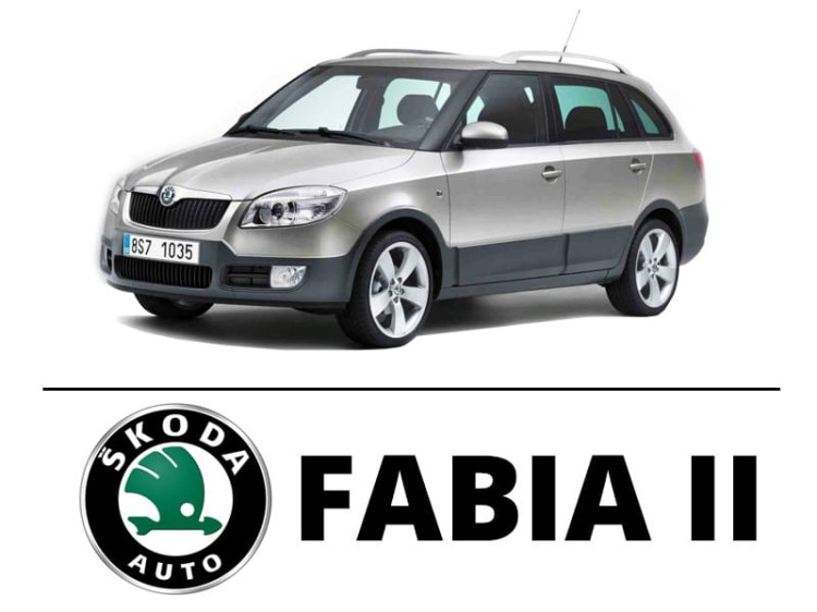 Skoda Fabia II - Zestaw oświetlenie kabiny LED 6000K Standard - 6 żarówek