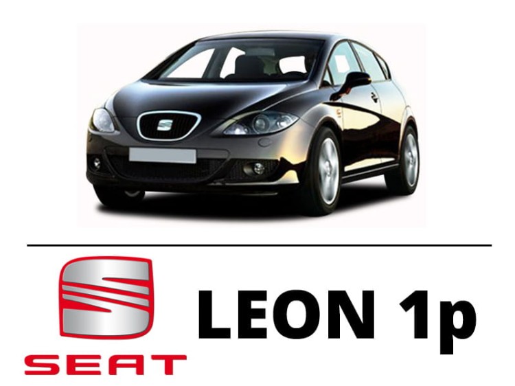Seat Leon II 1p - Zestaw oświetlenie kabiny LED 6000K Premium - 7 żarówek