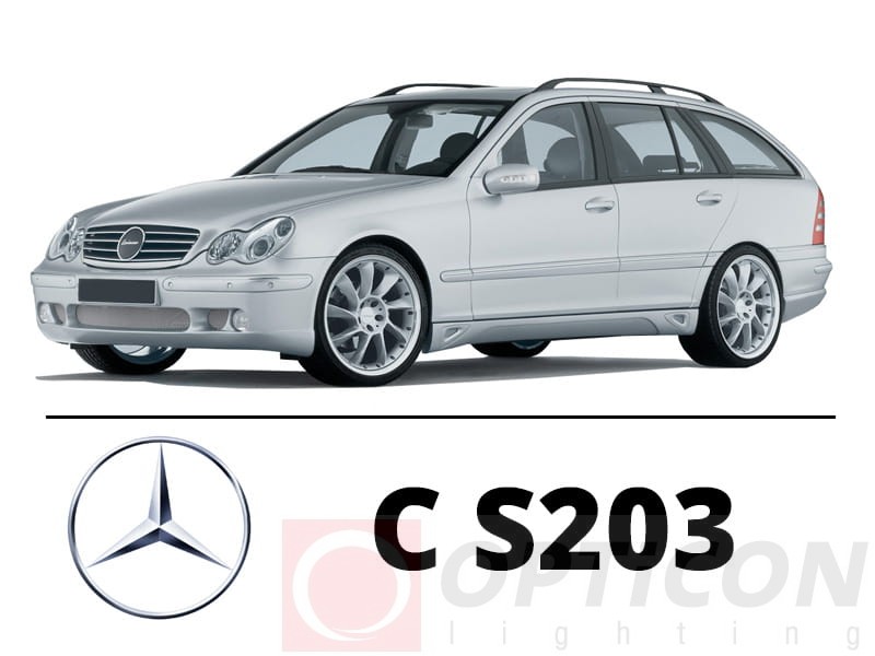 Mercedes Benz W203 Kombi - Zestaw oświetlenie kabiny LED 6000K Premium - 14 żarówek