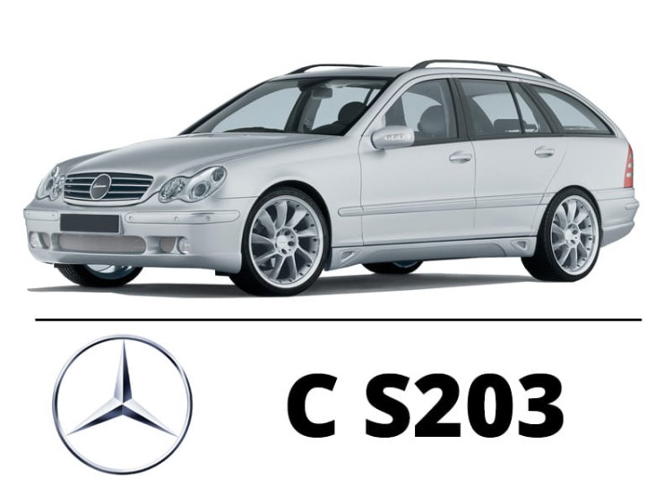 Mercedes Benz W203 Kombi - Zestaw oświetlenie kabiny LED 6000K Premium - 14 żarówek