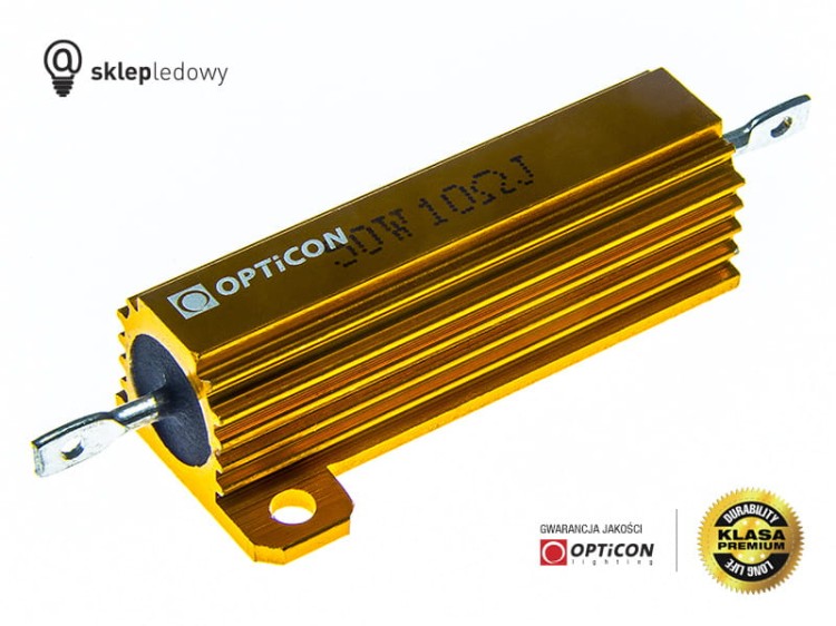 Rezystor - 50W / 10ohm dla Żarówek Led