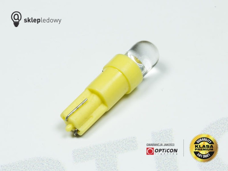 Żarówka T5 R5 Led 1xDip Dyfuzyjna W1,2W Pomarańczowy