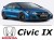 Honda Civic IX - Zestaw oświetlenie kabiny LED 6000K Premium - 6 żarówek