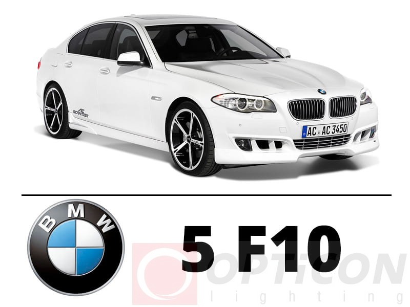 BMW 5 F10 - Zestaw oświetlenie kabiny LED Premium - 18 żarówek