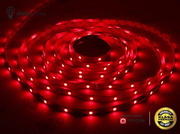  Taśma 12V LED 150x SMD 5050 10mm IP20 7,2W RGB PREMIUM - 1 metr