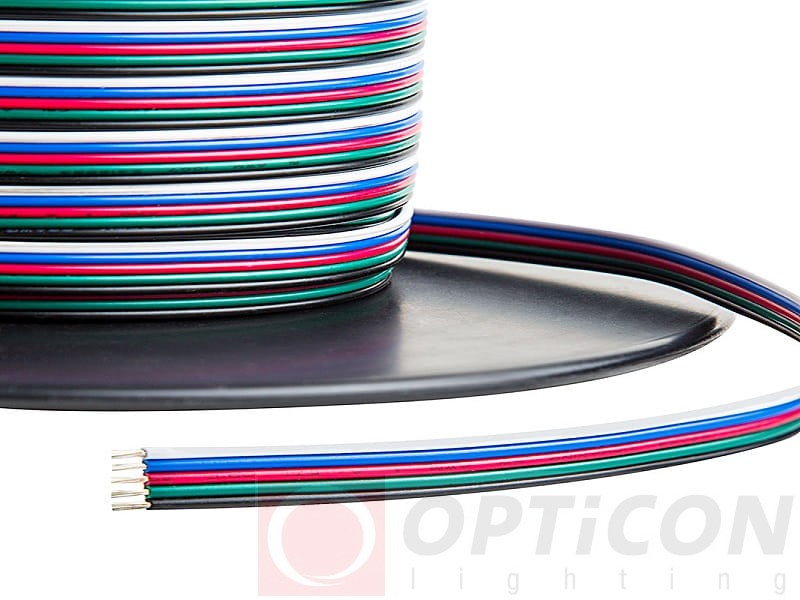  Przewód RGBW 5x 0,35mm^2 - Dla Taśm Led RGB+W RGBWW