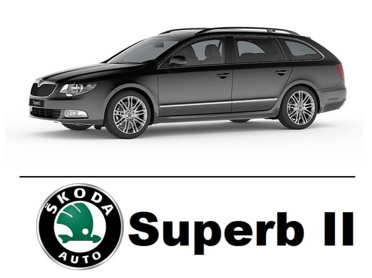 Skoda Superb II - Zestaw oświetlenie kabiny LED 6000K Premium - 14 żarówek
