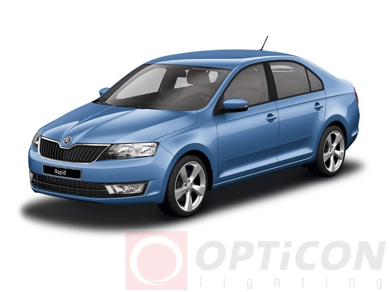 Skoda Rapid - Zestaw oświetlenie kabiny LED 6000K Standard - 7 żarówek