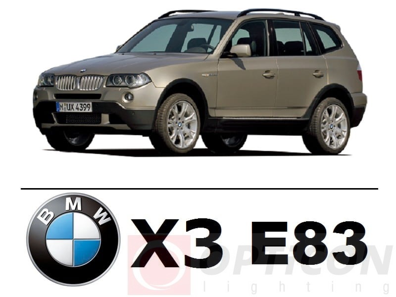 BMW X3 E83 - Zestaw oświetlenie kabiny LED Standard - 13 żarówek 