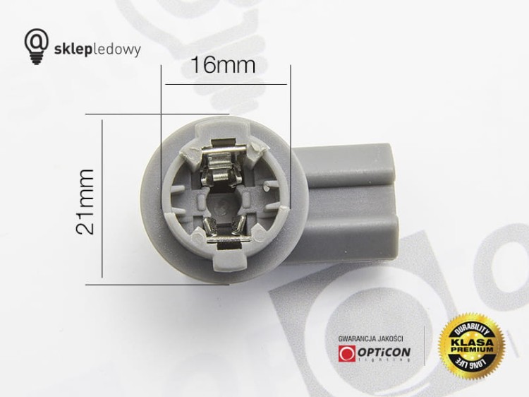  Złącze Gniazdo T10 dla żarówek W5W W3W - Plastikowe V.10