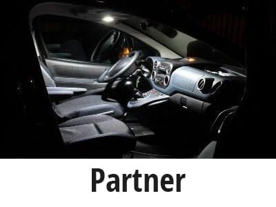 Peugeot Partner - Zestaw oświetlenie kabiny LED Standard - 4 żarówki 