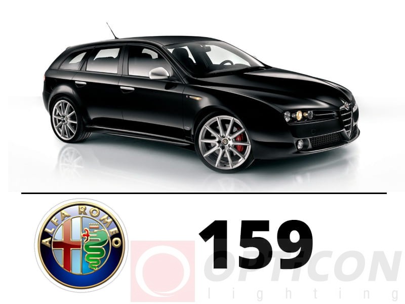 Alfa Romeo 159 - Zestaw oświetlenia kabiny LED 6000K Standard - 13 żarówek