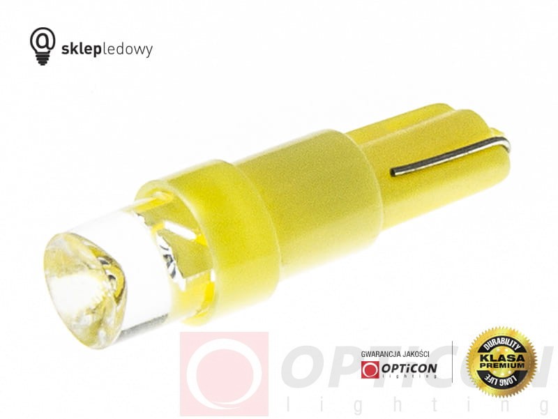 Żarówka Led T5 R5 1xDip 12V Walcowa W1,2W Pomarańczowy