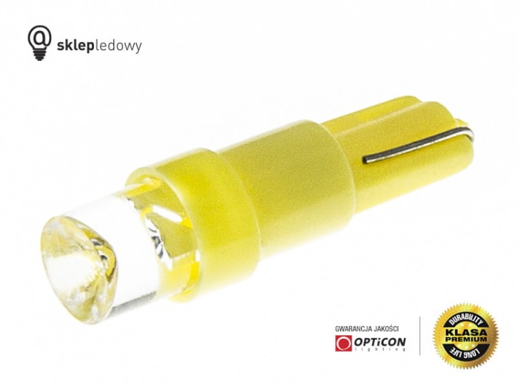 Żarówka Led T5 R5 1xDip 12V Walcowa W1,2W Pomarańczowy