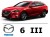 Mazda 6 III Kombi - Zestaw oświetlenie kabiny LED 6000K Standard - 10 żarówek