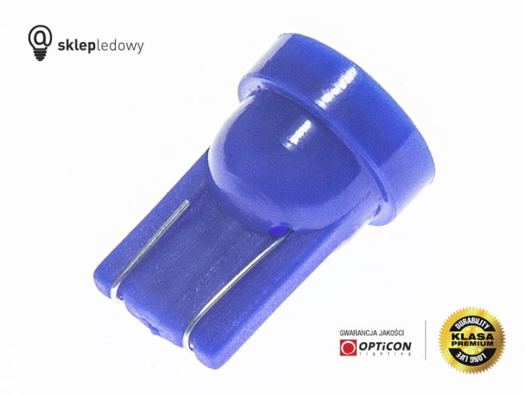 Żarówka 24V Led W5W T10 1x SMD 5050 Niebieski 
