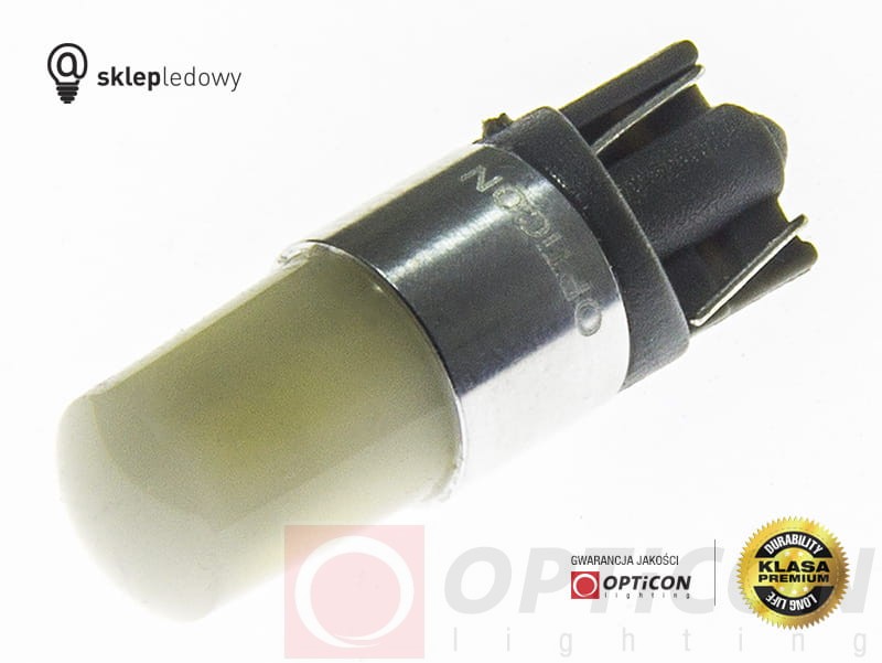 Żarówka Led W5W T10 24x SMD 3014 12V Biały Zimny 6000K OPTICON