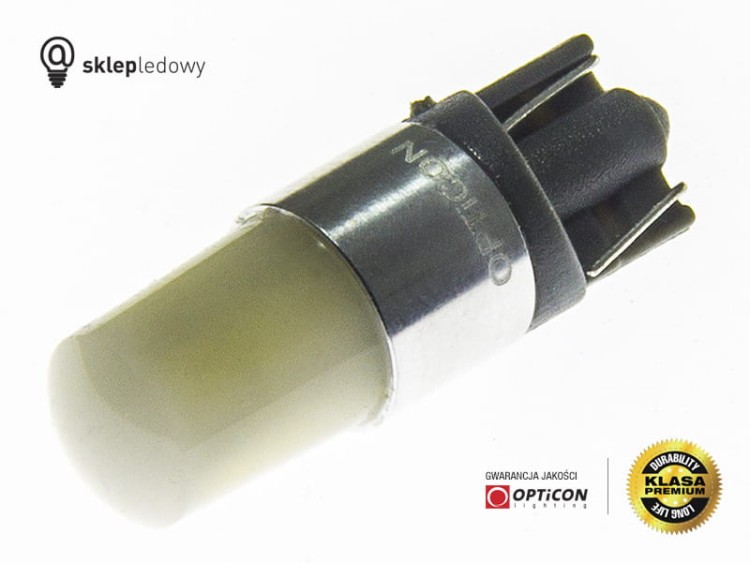 Żarówka Led W5W T10 24x SMD 3014 12V Biały Zimny 6000K OPTICON