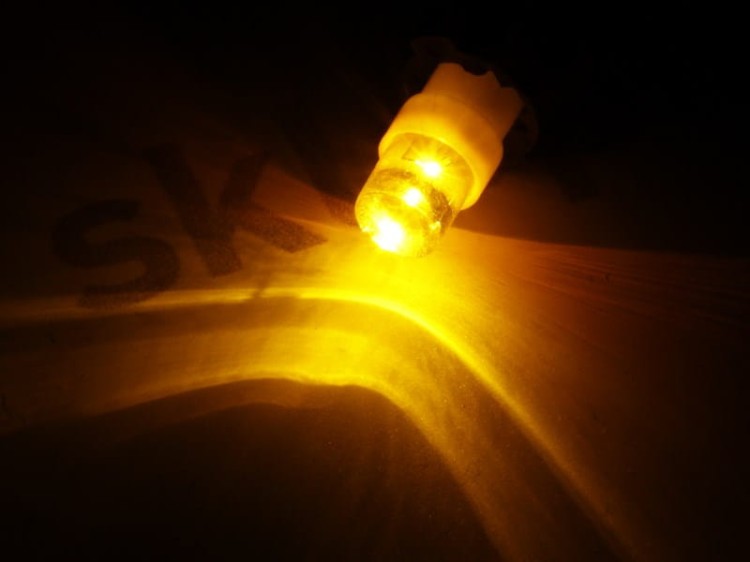 Żarówka T5 R5 LED 1xDip Walcowa W1,2W Pomarańczowy