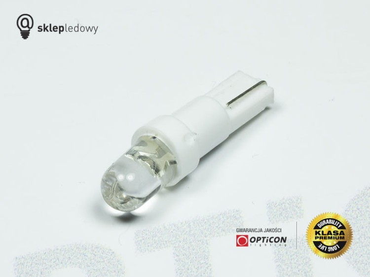 Żarówka T5 R5 Led 1xDip Dyfuzyjna W1,2W Biały Zimny