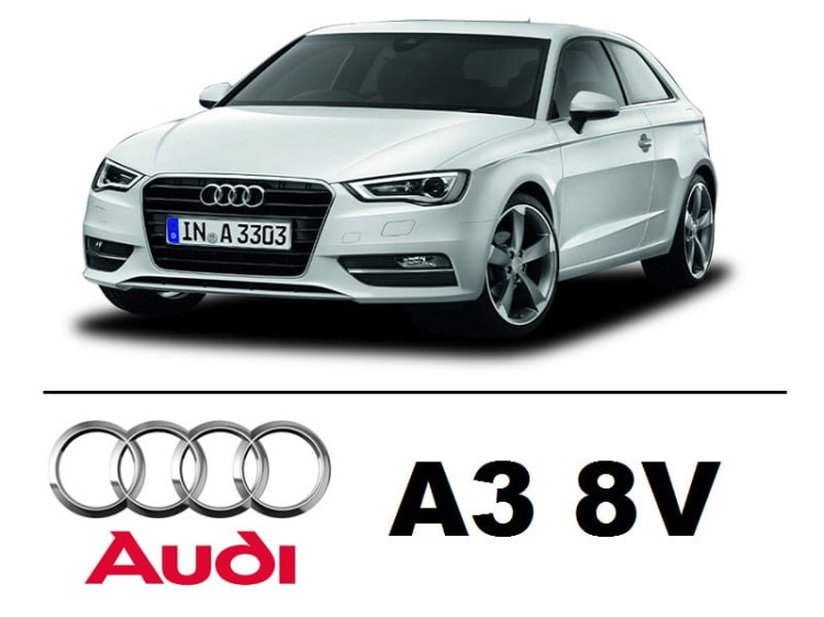 AUDI A3 8V - Zestaw oświetlenia kabiny LED Standard 6000K - 7 żarówek