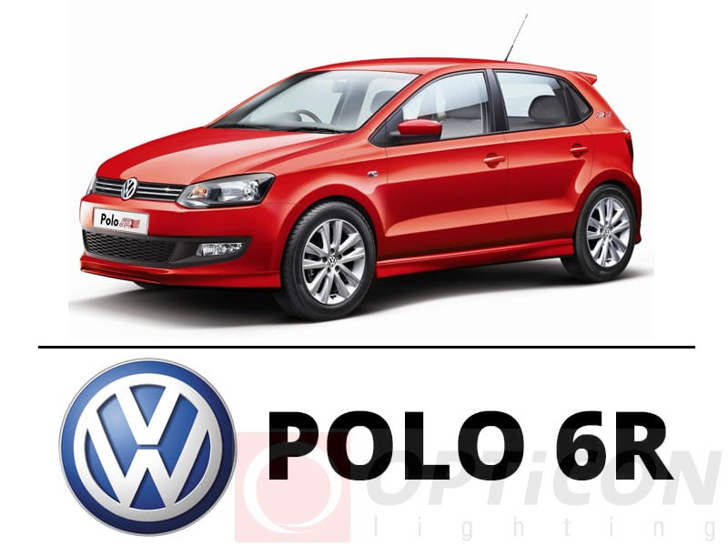 Volkswagen Polo V 6R - Zestaw oświetlenia kabiny LED 6000K Premium - 8 żarówek