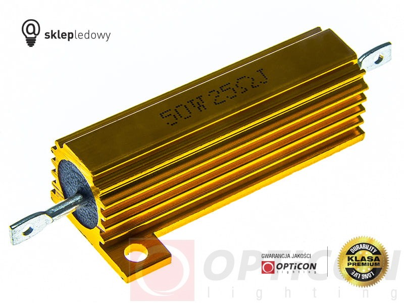 Rezystor - 50W / 25ohm dla Żarówek Led
