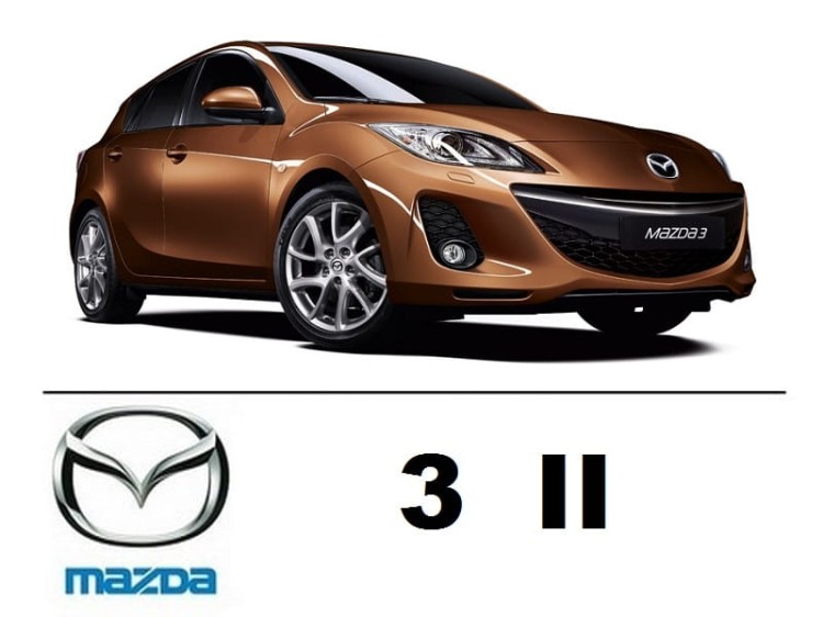Mazda 3 II - Zestaw oświetlenie kabiny LED 6000K Standard - 6 żarówek