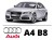 AUDI A4 B8 Sedan - Zestaw oświetlenie kabiny LED Standard 6000K - 9 / 15 żarówek