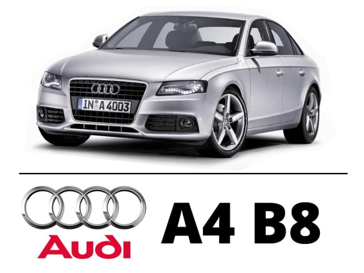 AUDI A4 B8 Sedan - Zestaw oświetlenie kabiny LED Standard 6000K - 9 / 15 żarówek