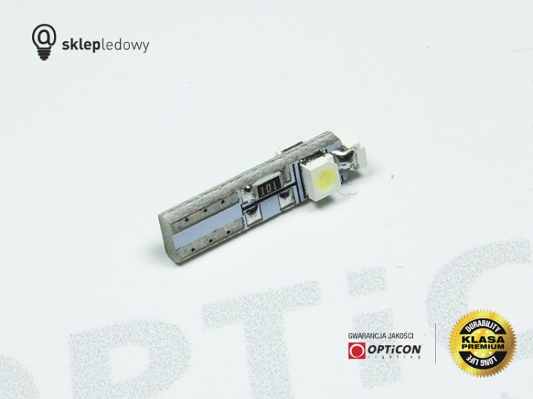 Żarówka Led T5 R5 3x SMD3528 12V Zegary W1,2W Niebieski