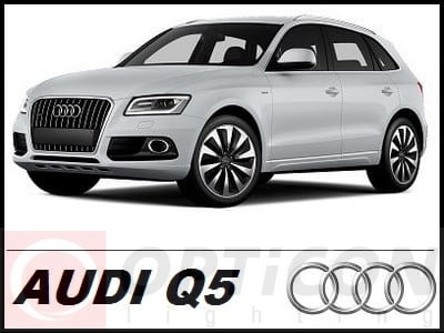 AUDI Q5 - Zestaw oświetlenie kabiny LED Premium 6000K - 18 żarówek