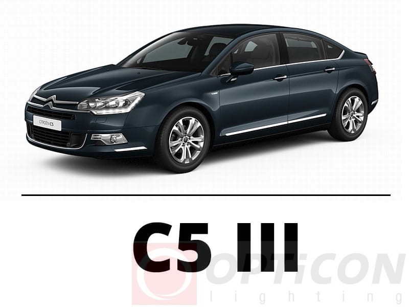Citroen C5 III - Zestaw oświetlenie kabiny LED Premium - 11 żarówek