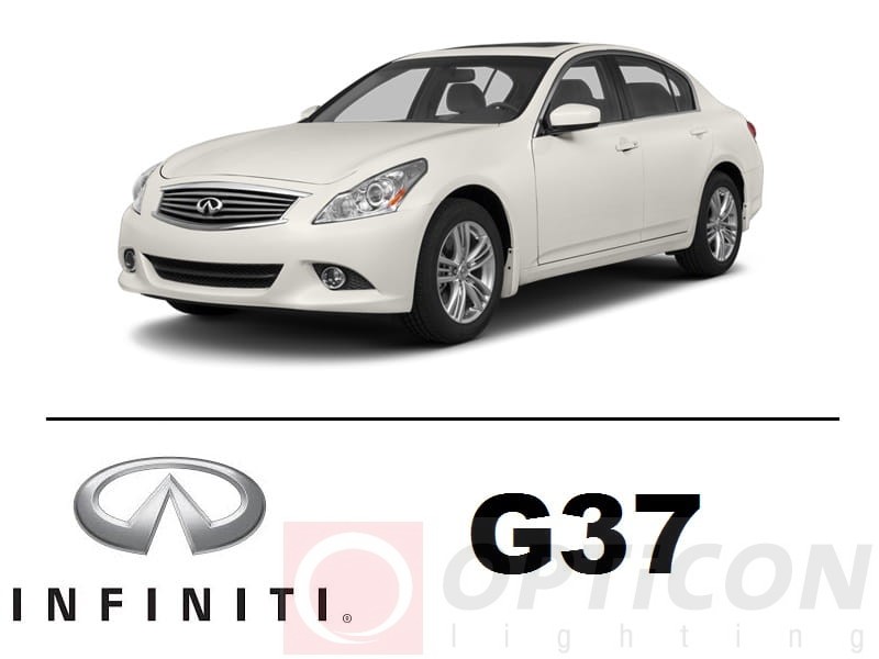 Infiniti G37 - Zestaw oświetlenie kabiny LED Premium - 9 żarówek