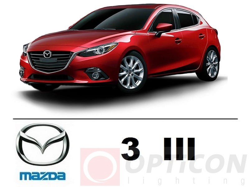 Mazda 3 III hatchback - Zestaw oświetlenie kabiny LED 6000K Premium - 6 żarówek