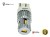 Żarówka Led W21/5W 7443 T20 12x SMD3020 DUAL COLOR 6/6 OPTICON PREMIUM