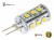  Żarówka G4 LED 1,5W 15x SMD 2835 10-30V DC Biały Ciepły 3000K 12V 24V Opticon Premium