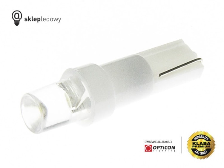 Żarówka Led T5 R5 1xDip 12V Walcowa W1,2W Biały Zimny